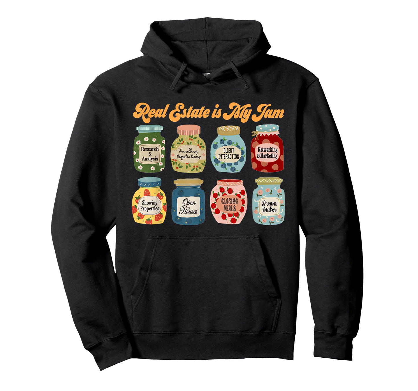 Retro Real Estate is My Jam Real Estate Agent Estate Agent T-Shirt