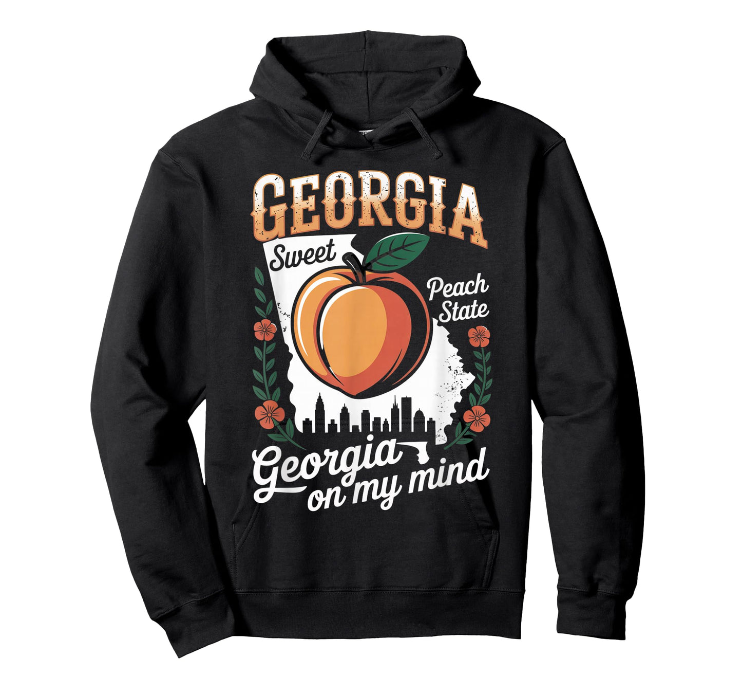 Georgia Peach State Graphic Southern Pride Souvenir T-Shirt