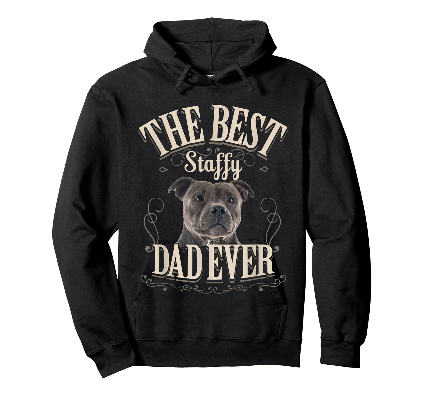 Best Staffy Dad Ever Funny Staffordshire Bull Terrier Gifts T-Shirt