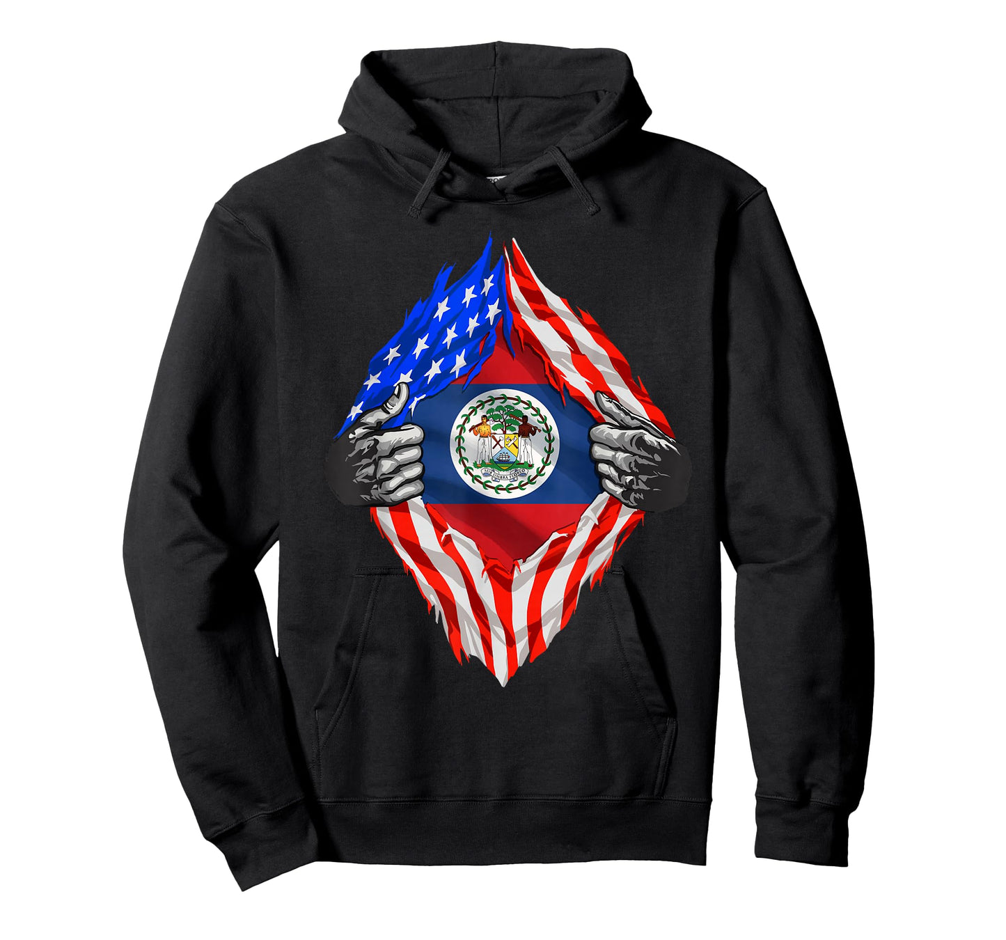 Belize Shirt Super American Belizean Flag Belizean Roots T-Shirt