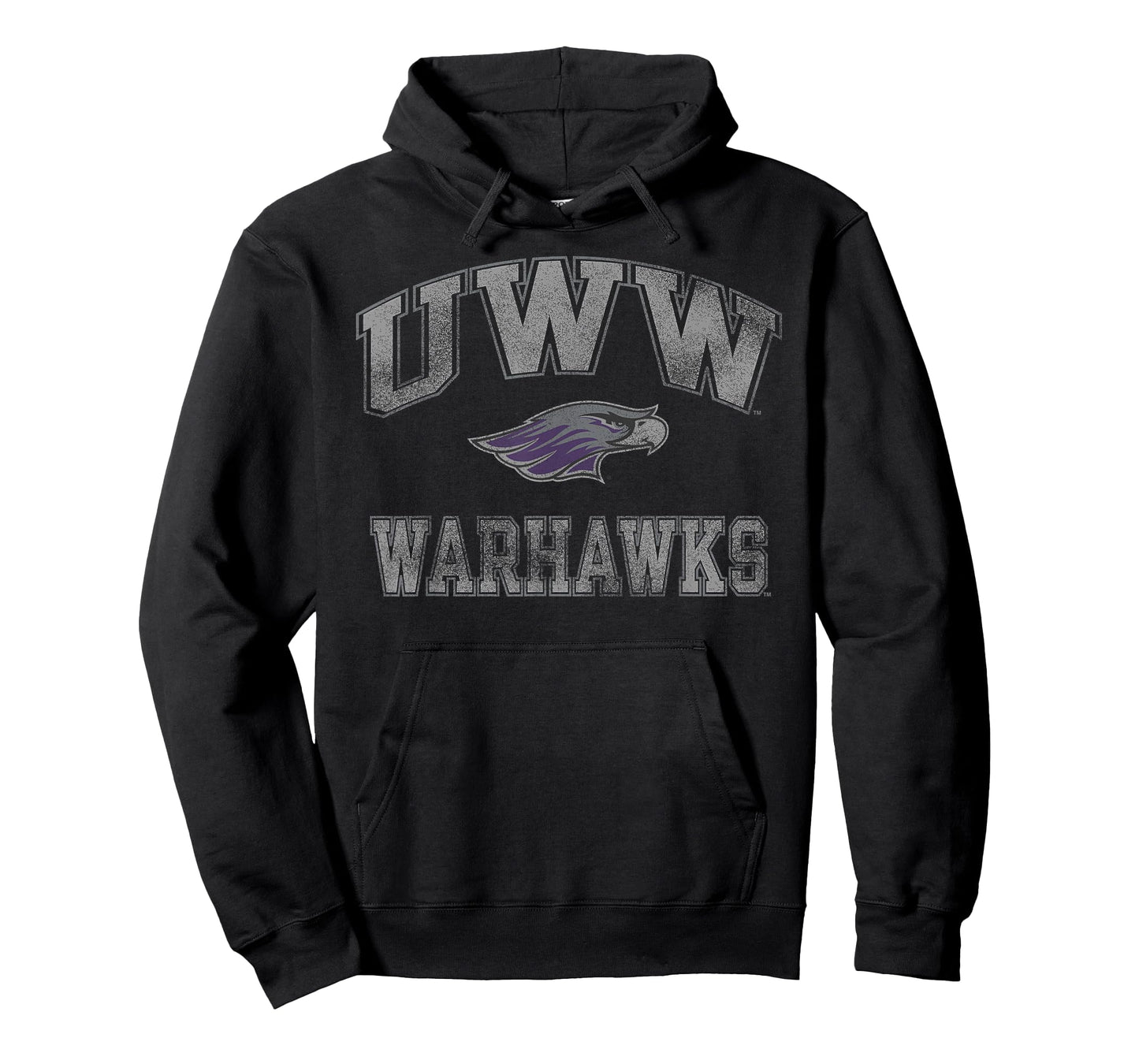 Wisconsin Whitewater Warhawks Vintage Worn Purple T-Shirt