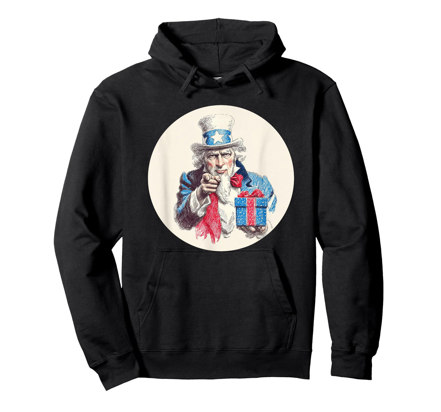 Great Patriotic Look with Sam and Christmas Box T-Shirt