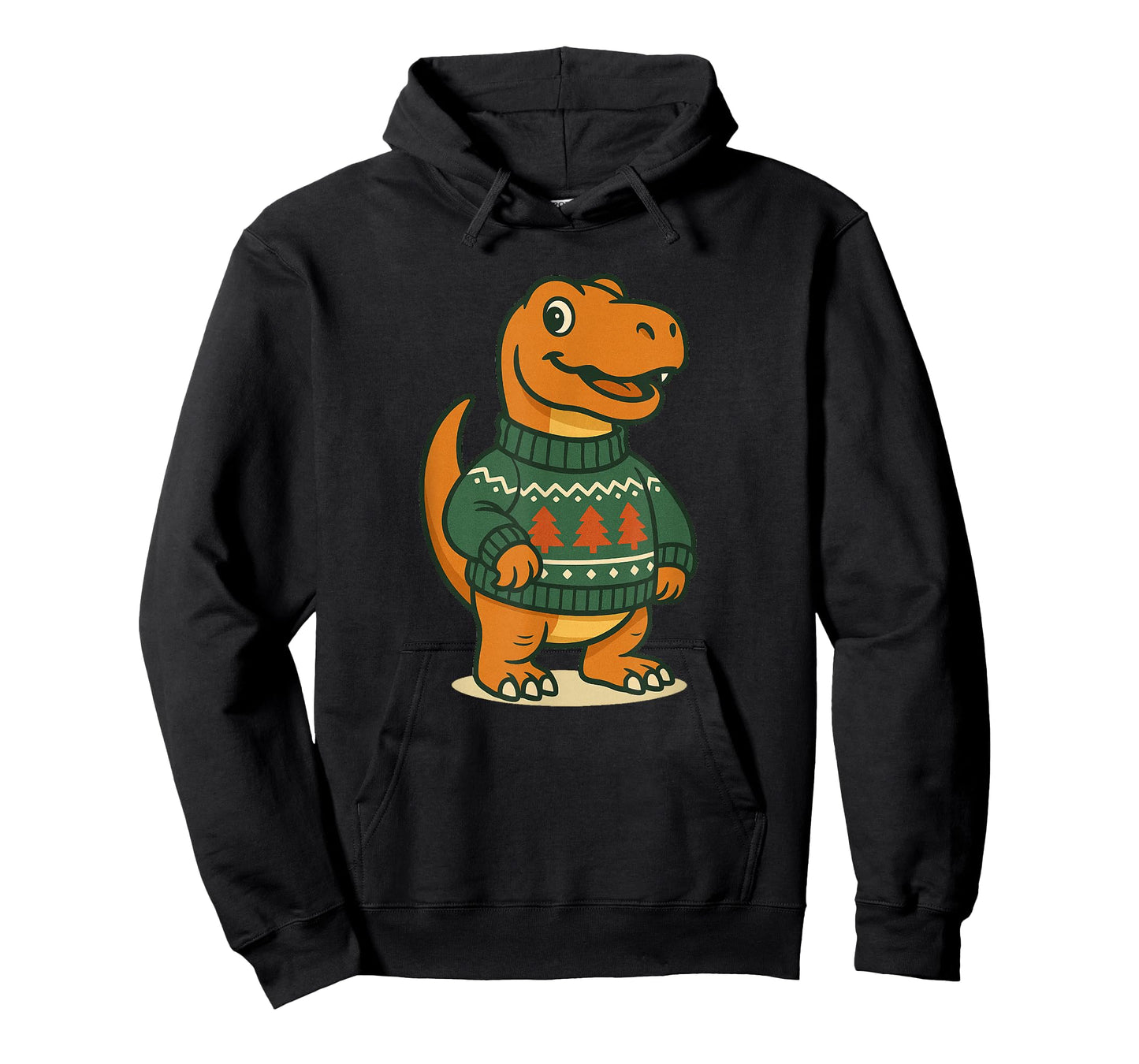 Nice Dinosaur with Christmas Sweater Costume for Festive Fun T-Shirt