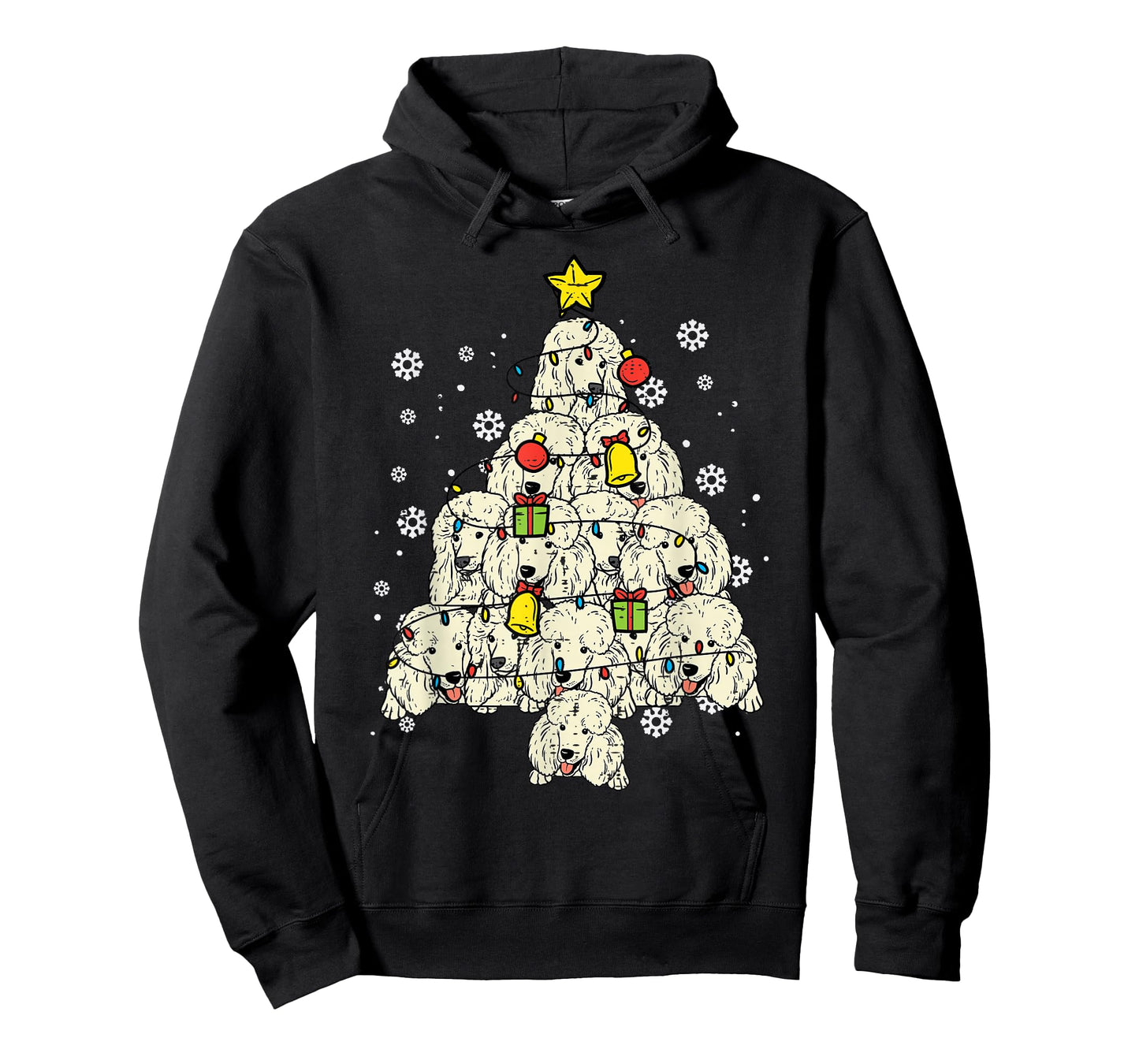 Poodle Christmas Tree Cute Xmas Dog Lover Men Women Kids T-Shirt