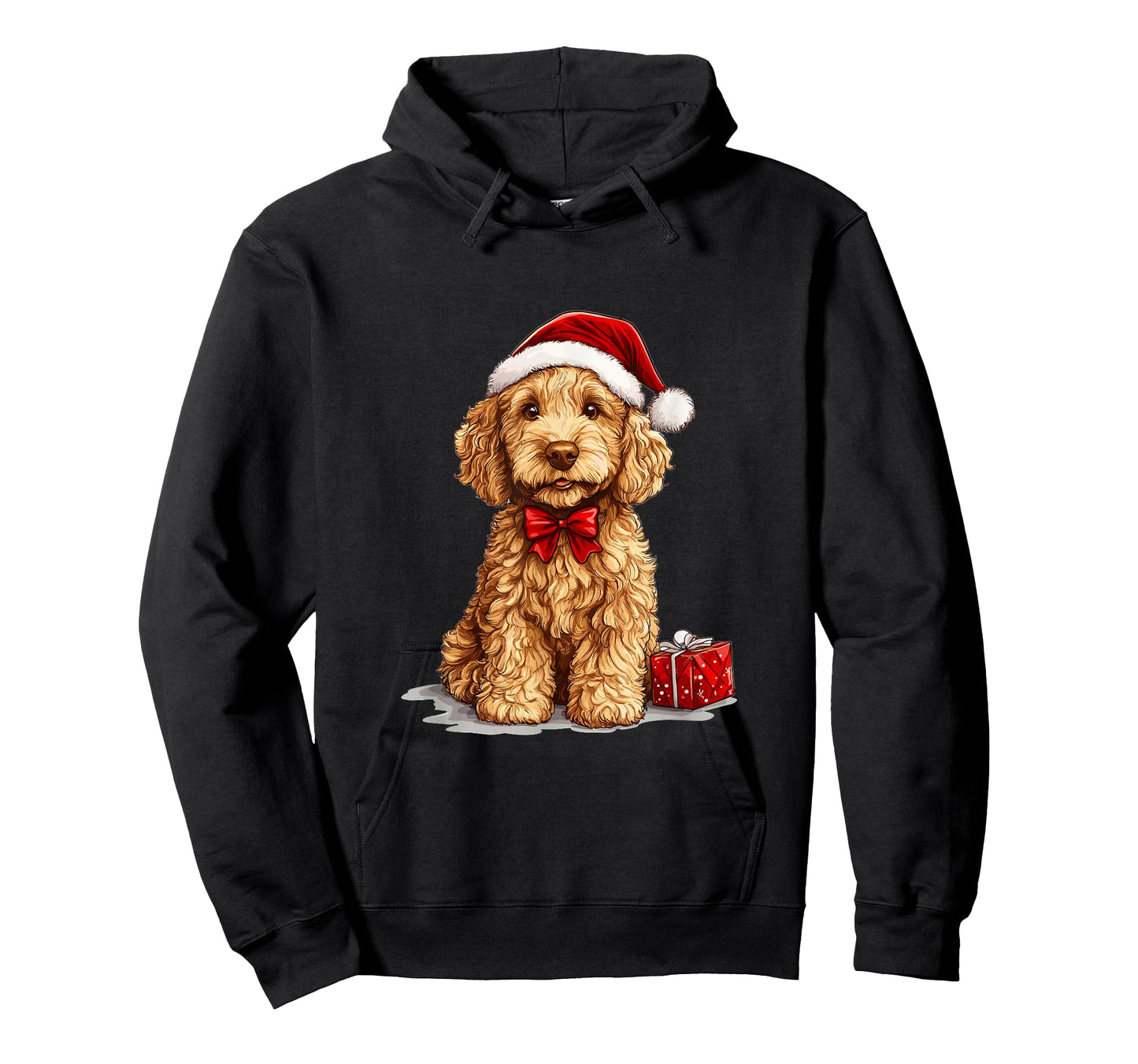 Cute Goldendoodle Dog Christmas Merry X-mas Graphic T-Shirt