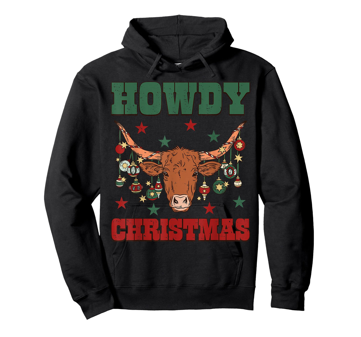 Bull Western Family Pajamas Cowboy Cowgirl Howdy Christmas T-Shirt