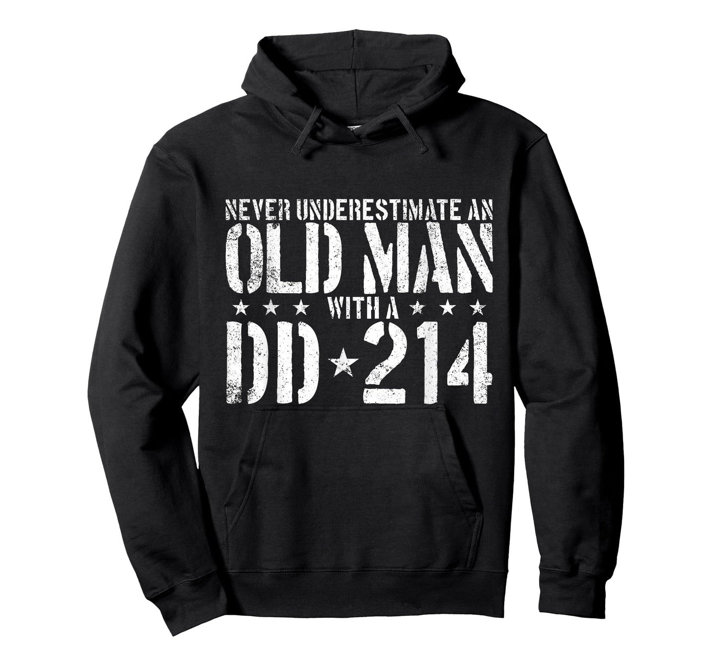 Never Underestimate an Old Man with A DD-214 Alumni T-Shirt
