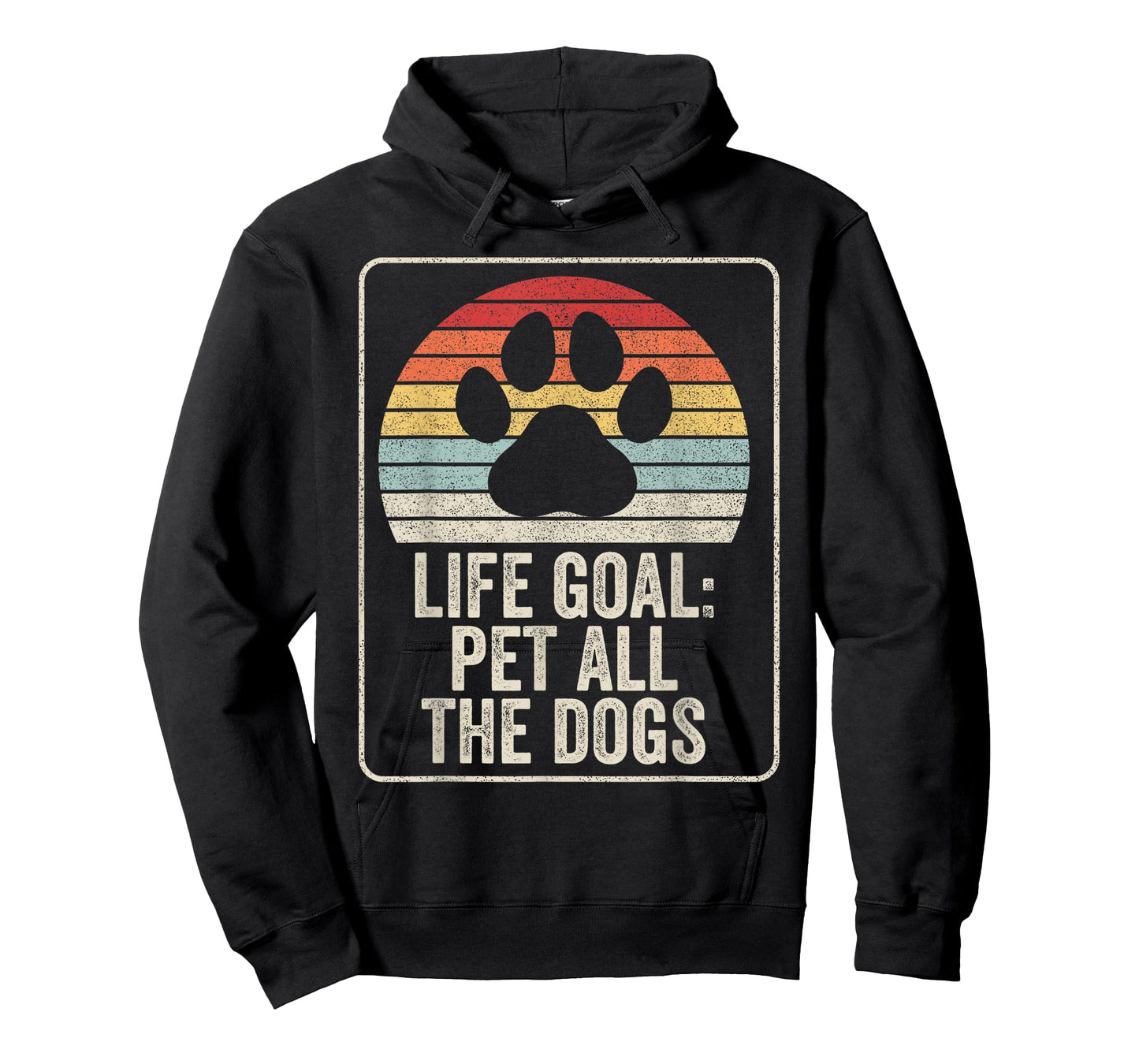 Retro Vintage Life Goal Pet All The Dogs T-Shirt