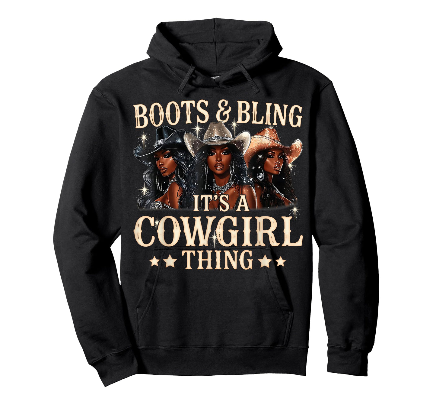 Retro Cowgirl Boots & Bling Its A Cowgirl Thing Western T-Shirt