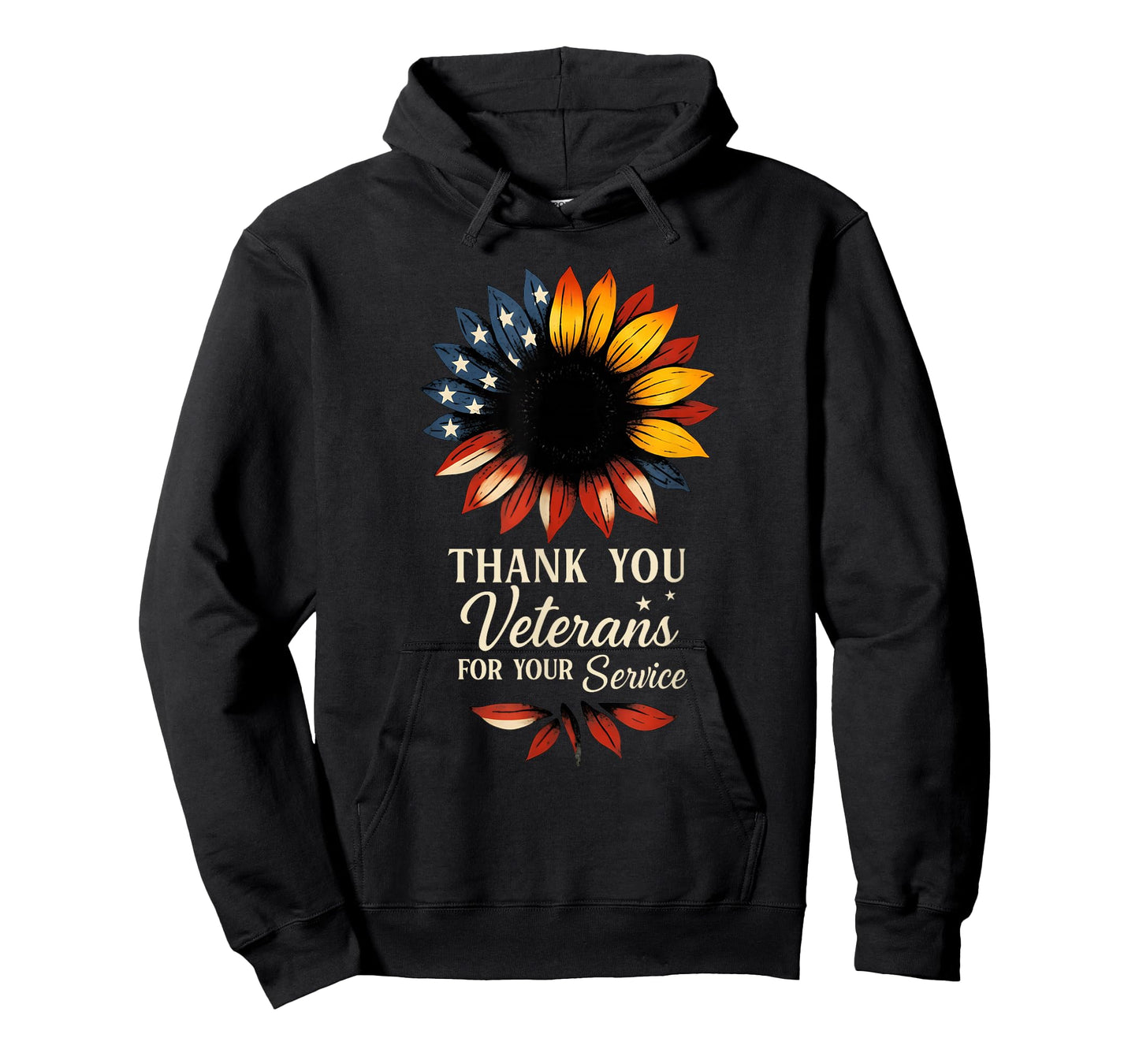 Thank You Veterans Sunflower Military Veterans Day Tribute T-Shirt
