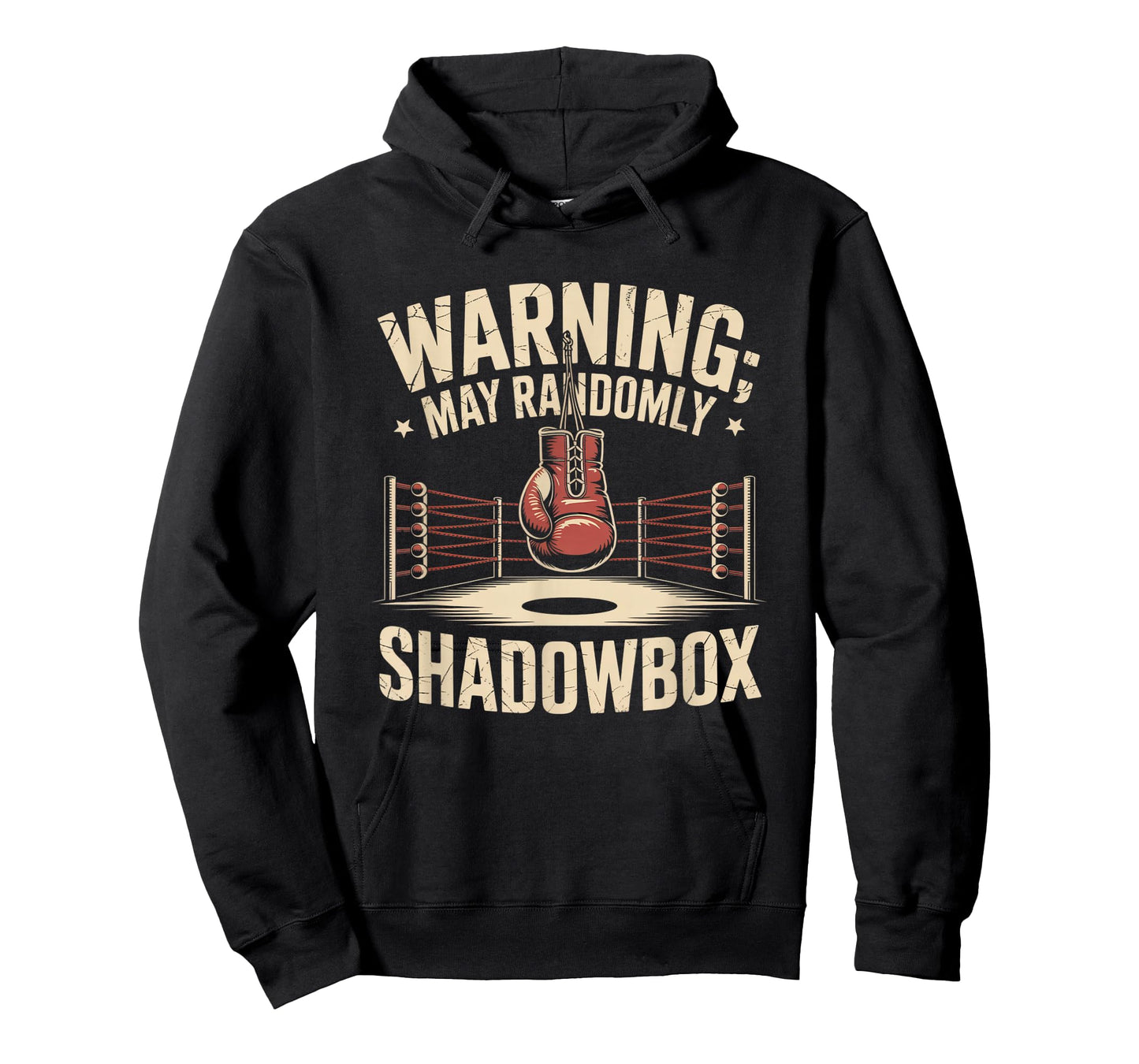 Funny Boxing Warning I shadowbox Daily shadowboxing Warning T-Shirt