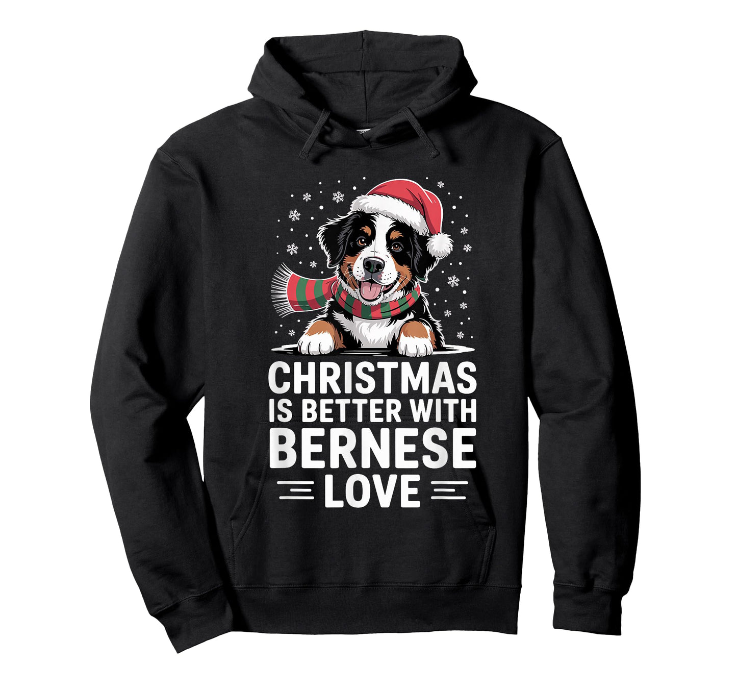 Funny Puppy Dog Christmas is Better with Bernese Dog Love T-Shirt