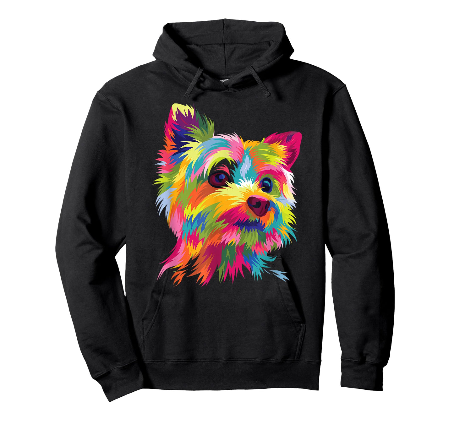Colorful Pop Art Yorkshire Terrier Portrait Yorkie Lover T-Shirt Small
