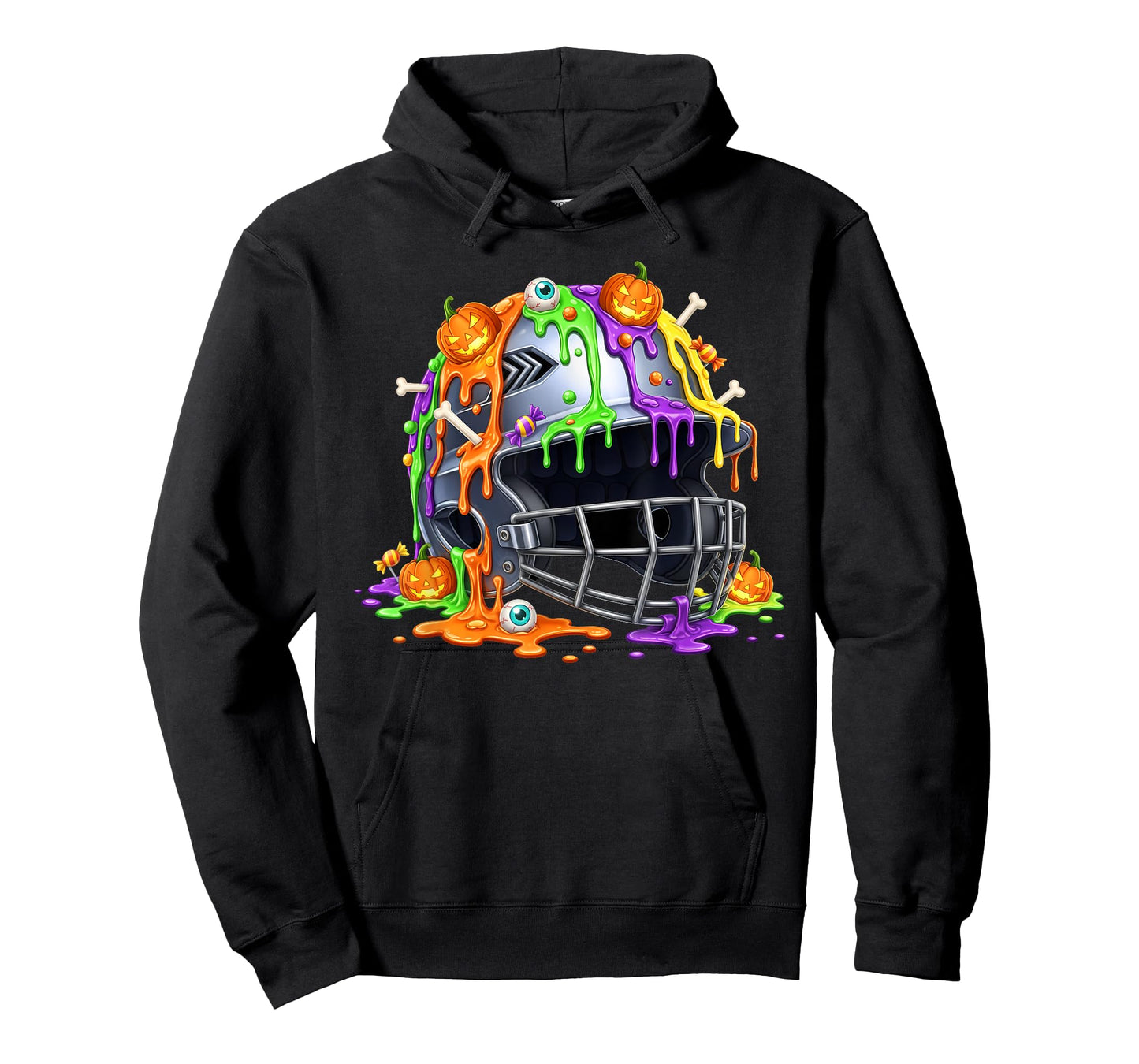 Baseball Helmet Ice Cream Drip Halloween Men Boys Youth T-Shirt