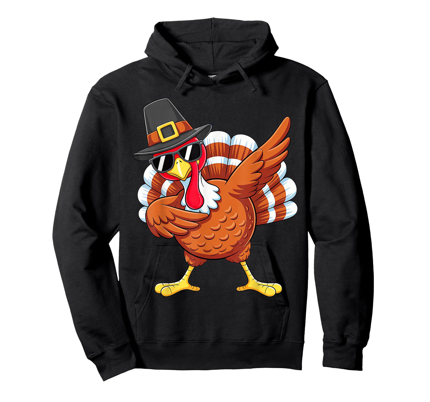 Dabbing Turkey Thanksgiving Day Pilgrim Boys Men Funny Dab T-Shirt