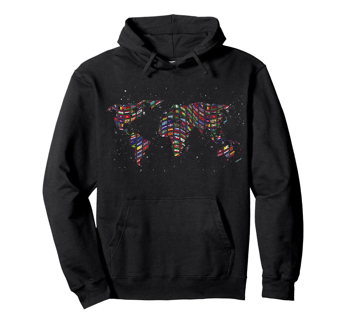 Map Travel Globe International Flags World Map T-Shirt