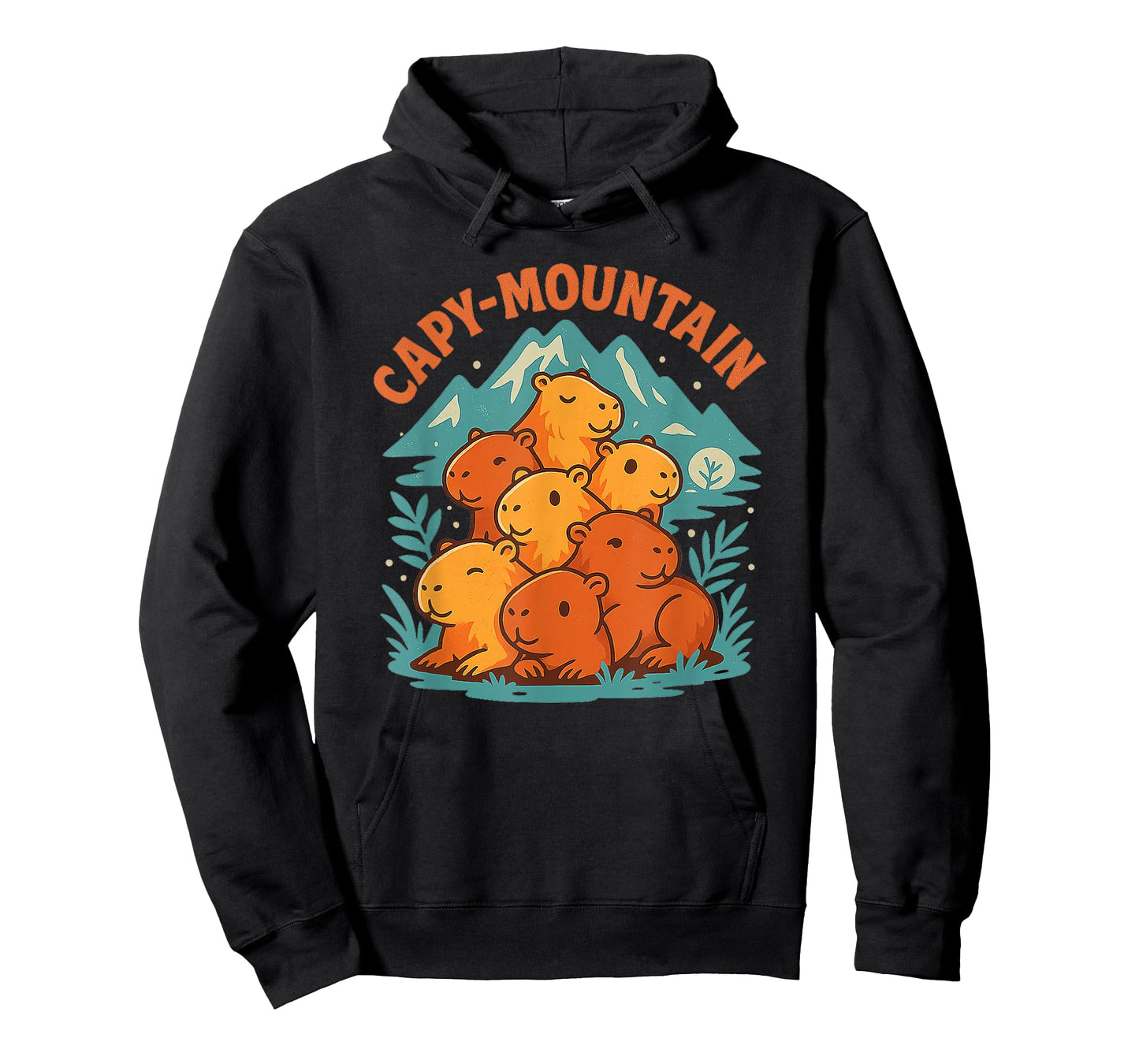 Cozy Capy-Mountain Cute Capybara Lovers Shirt T-Shirt