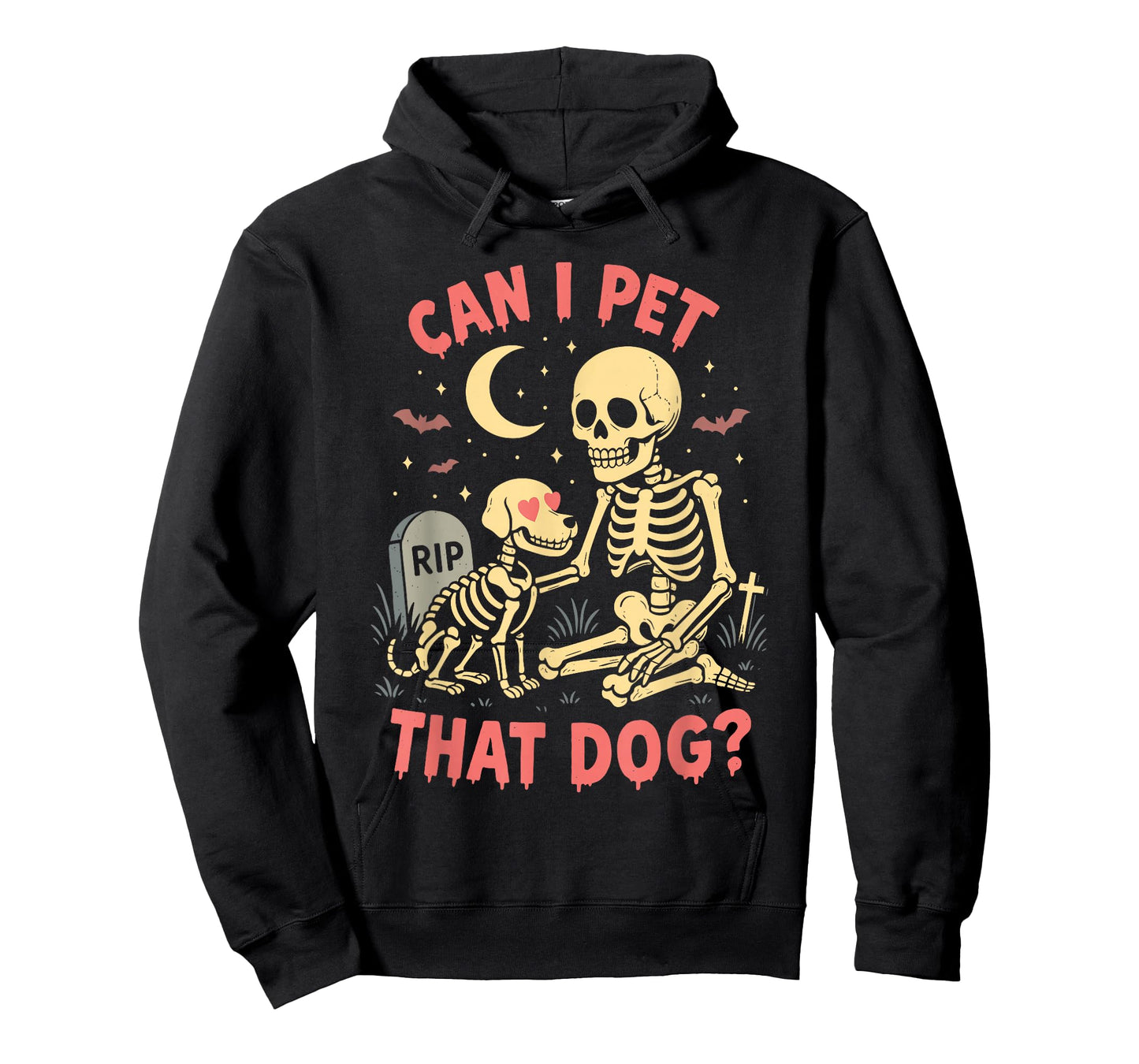 Can I Pet That Dog, Funny Skeleton Dog Lover Halloween Meme T-Shirt