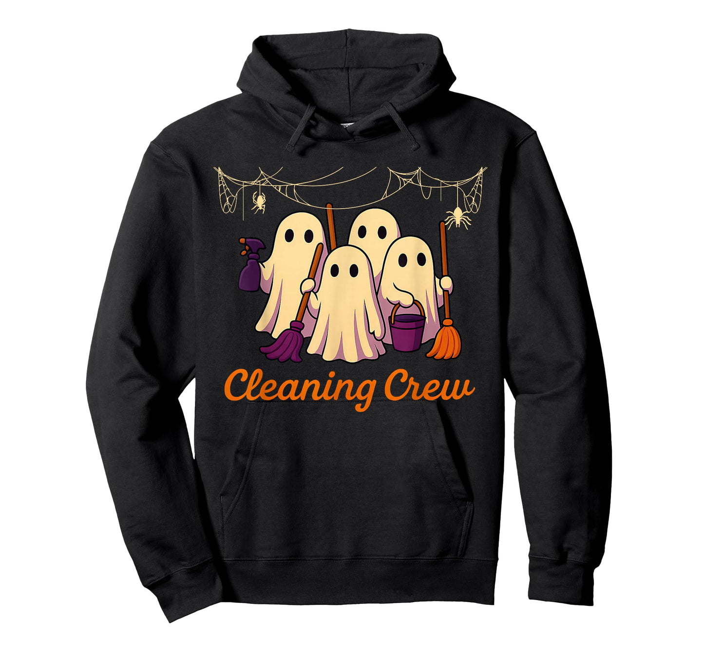 Cleaning Crew Spooky Halloween Cleaner Housekeeper Cleaning T-Shirt