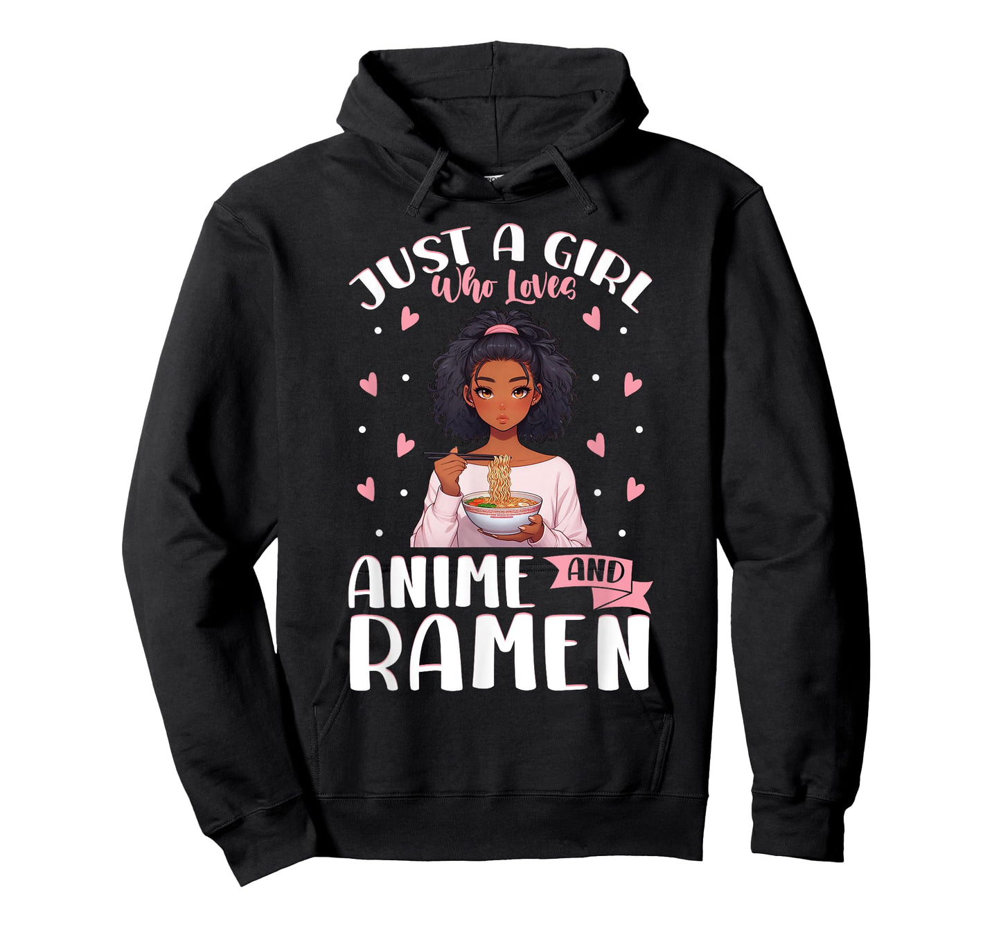 Just A Girl Who Loves Anime And Ramen African American T-Shirt