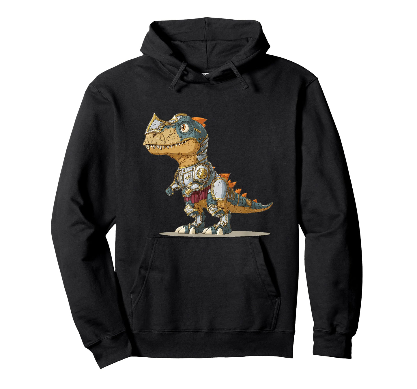 Cool Knight Armor with Dinosaur for Medieval Lovers T-Shirt