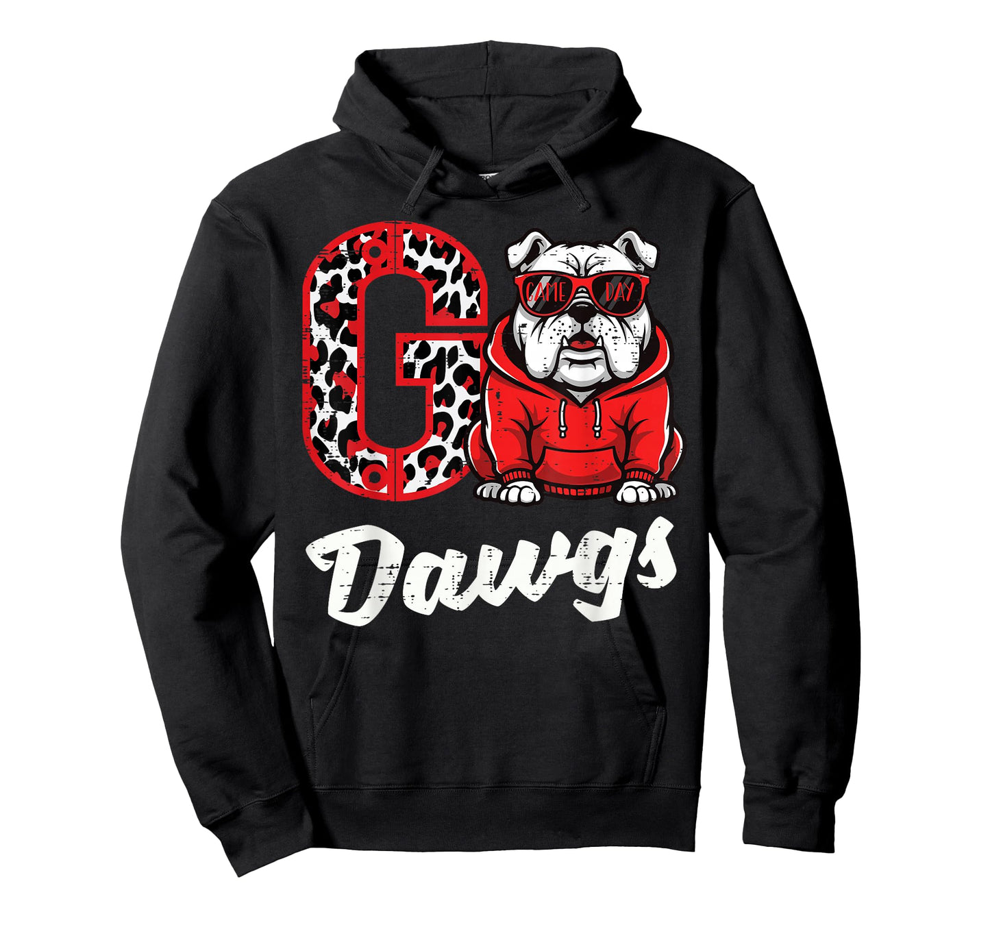 Bulldog Go Dawgs Men Women Kids Boys Youth Girls Teen T-Shirt