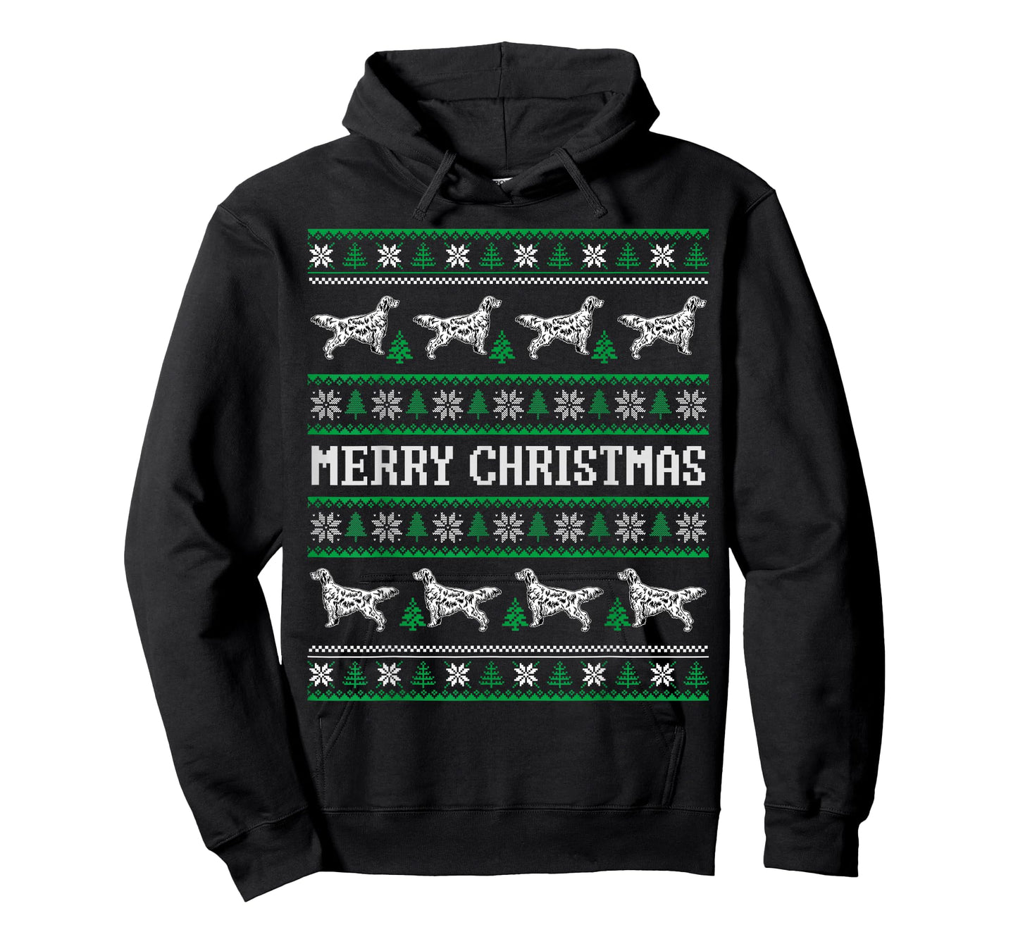 Ugly Sweater English Setter Dog Christmas Dog Lover Xmas Men Women Kids T-Shirt