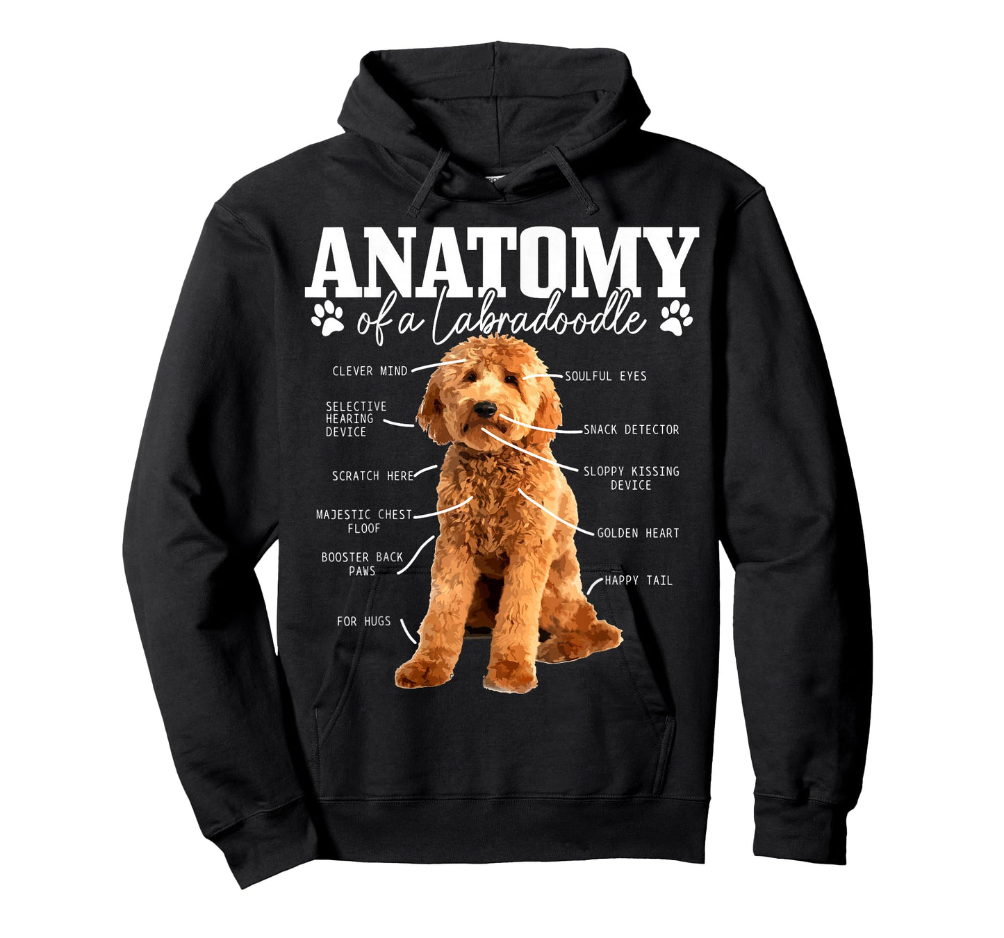 Labradoodle Anatomy Funny Cute Doodle Dog Mom T-Shirt