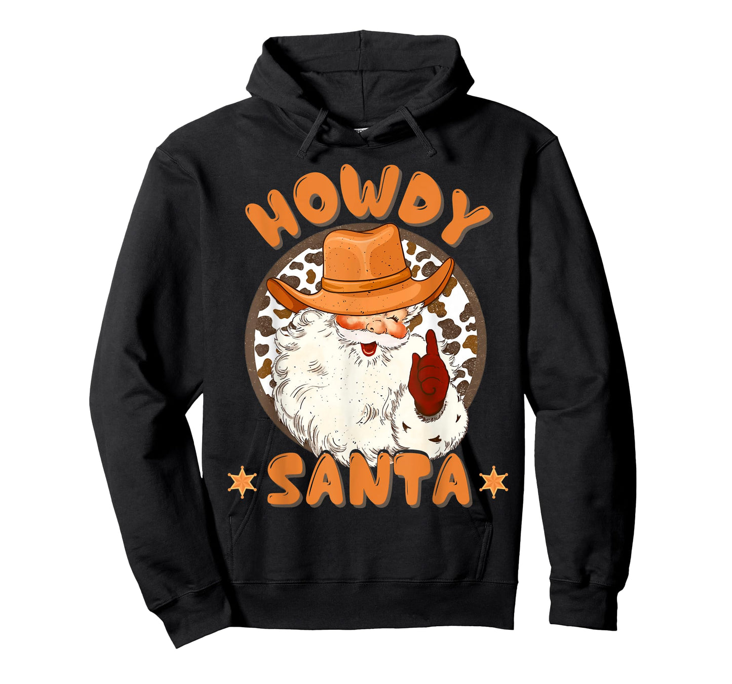 Retro Howdy Santa Cowboy Country Christmas Xmas Kids Boy Pjs T-Shirt