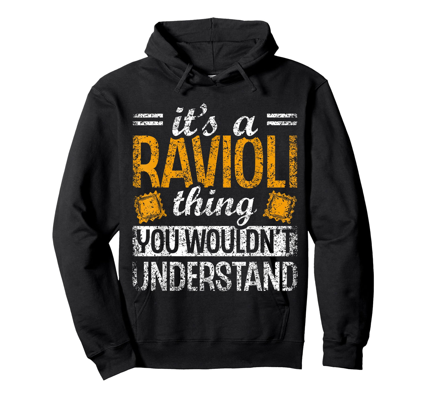 Lover Raviolis Ravioli Cute Pasta Unisex-Adult T-Shirt, Small, Black, Short Sleeve, Letter Print, Casual Humor, Modern, Pasta Lovers, Food Humor Enthusiasts