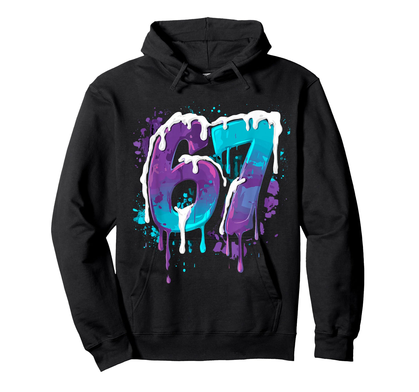67 Ice Cream Drip Meme Funny Six Seven Gen Alpha Slang T-Shirt