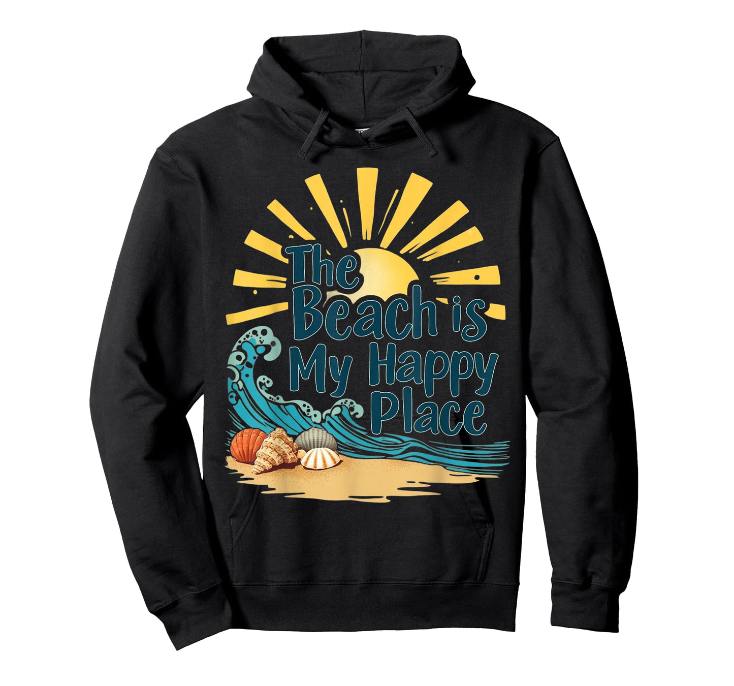 Beach Shirt Women The Beach is My Happy Place Casual Summer T-Shirt