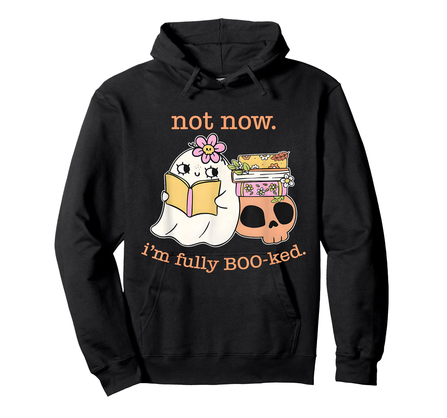 Not Now. I'm Fully Boo-KED. Funny Halloween Book Lover T-Shirt