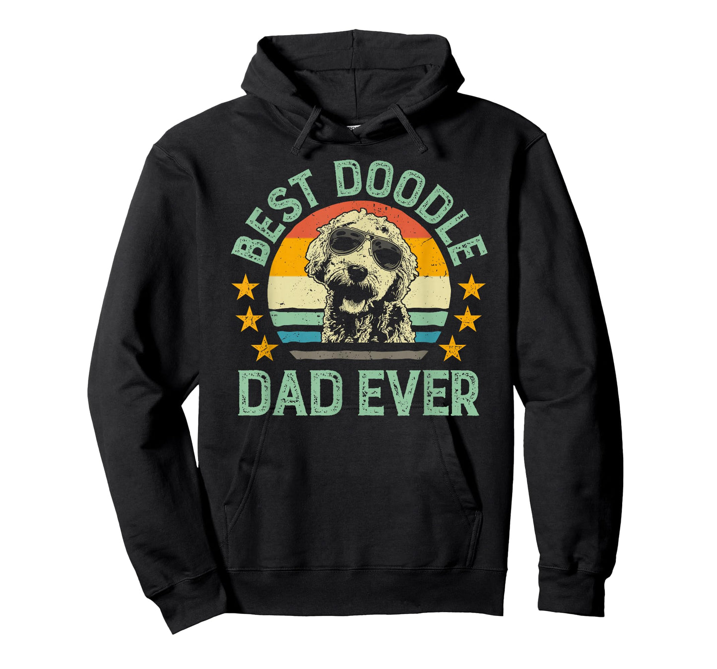 Best Doodle Dad Ever Tshirt Goldendoodle Dad Retro Tee Gift T-Shirt