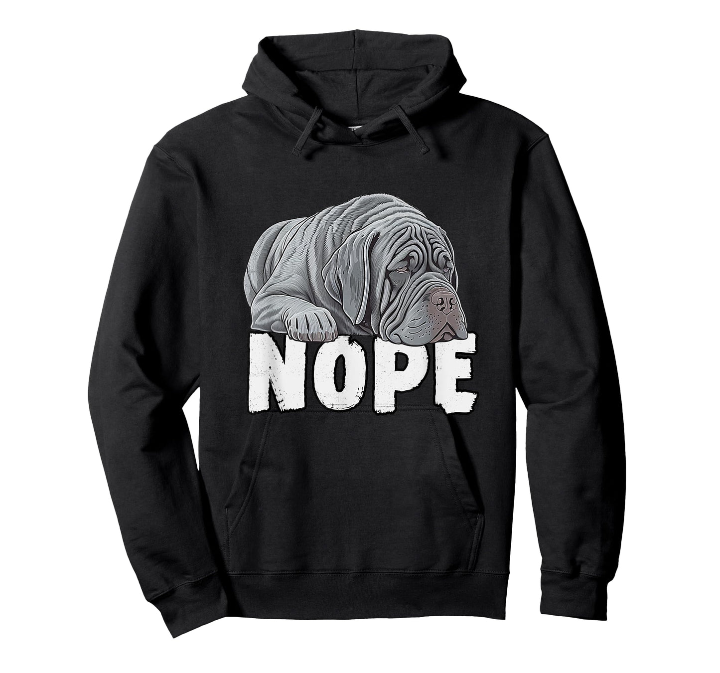 Neapolitan Mastiff Nope Funny Lazy Pet Dog Cute T-Shirt for Men Women Girls Kids