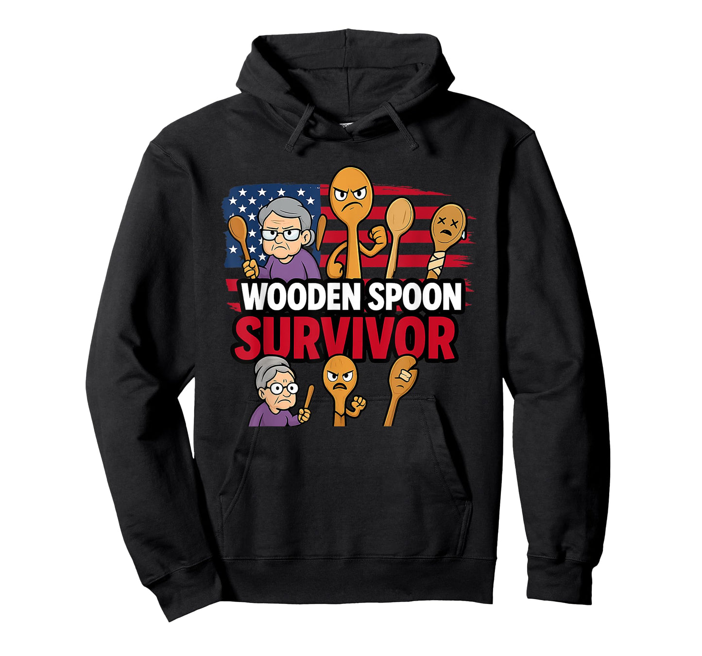 Wooden Spoon Survivor Funny Cooking Humor for Home Chefs T-Shirt