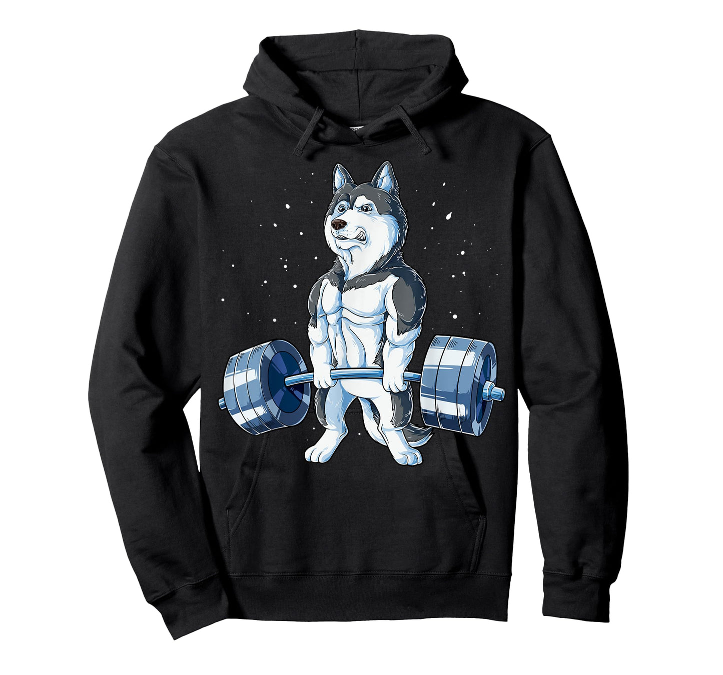 Siberian Husky Weightlifting Funny Deadlift Men Fitness Gym T-Shirt