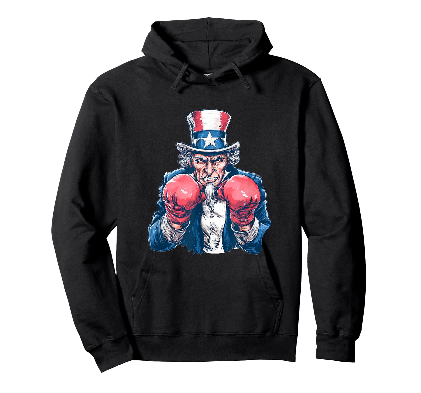 Amazing Boxing US Sam Costume with Fighting Gloves T-Shirt