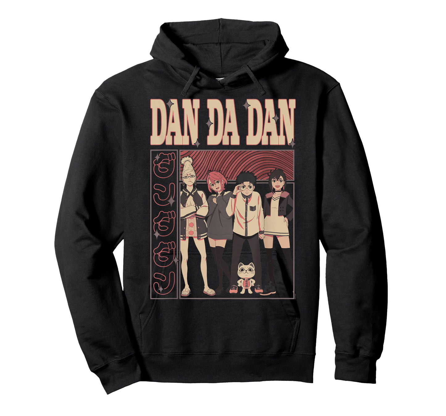 Dan Da Dan Cast of Characters with Kanji Anime T-Shirt