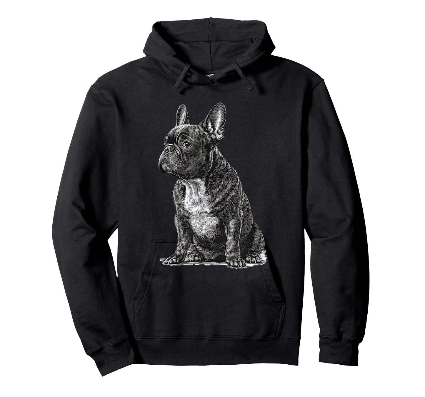 Funny French Bulldog Frenchie Black and White T-Shirt