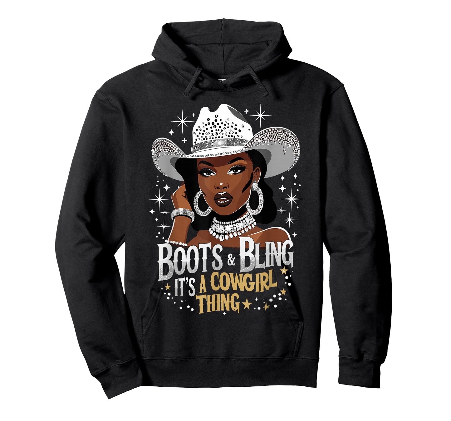 Boots and Bling It's Cowgirl Thing Western Country Melanin T-Shirt