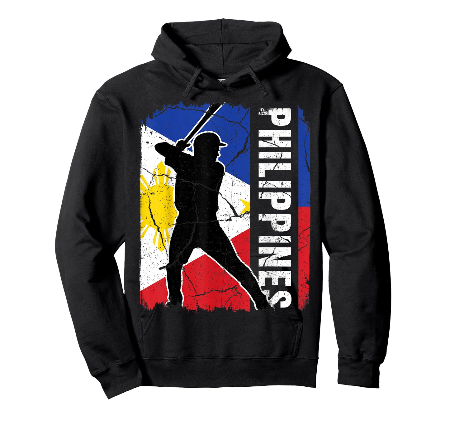 Filipino Baseball Player Philippines Flag Baseball Fans T-Shirt