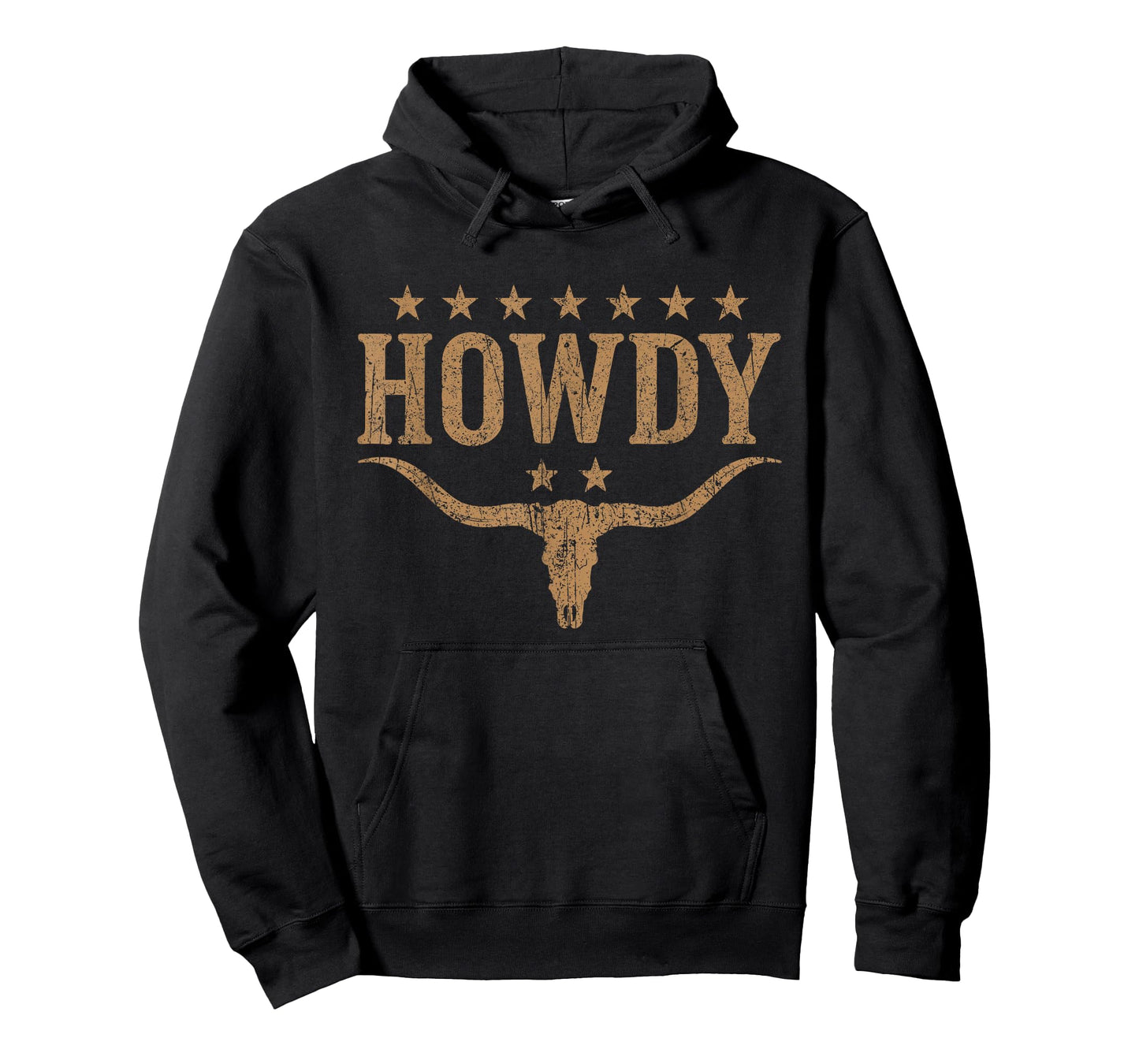 Long Horns Bull Skull Cowboy Cowgirl Western Country Howdy T-Shirt
