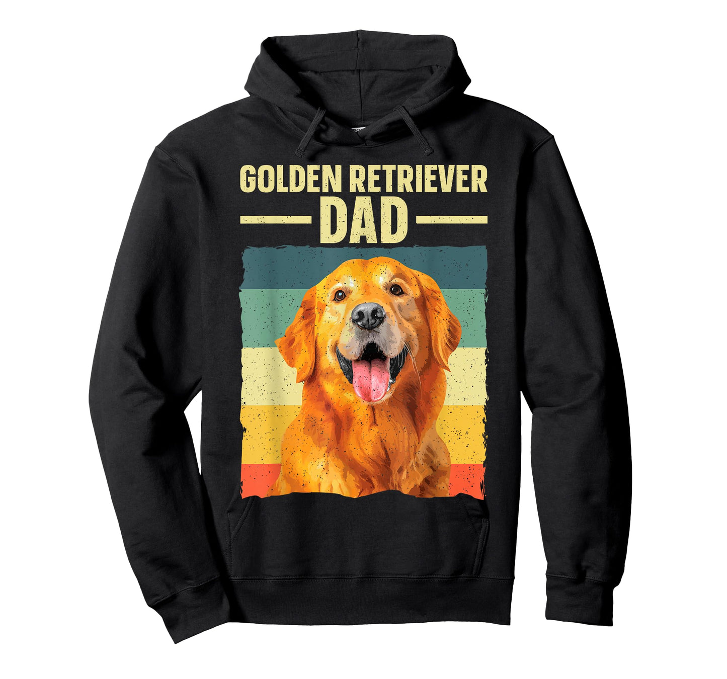 Golden Retriever Dad Art For Men Father Golden Retriever T-Shirt