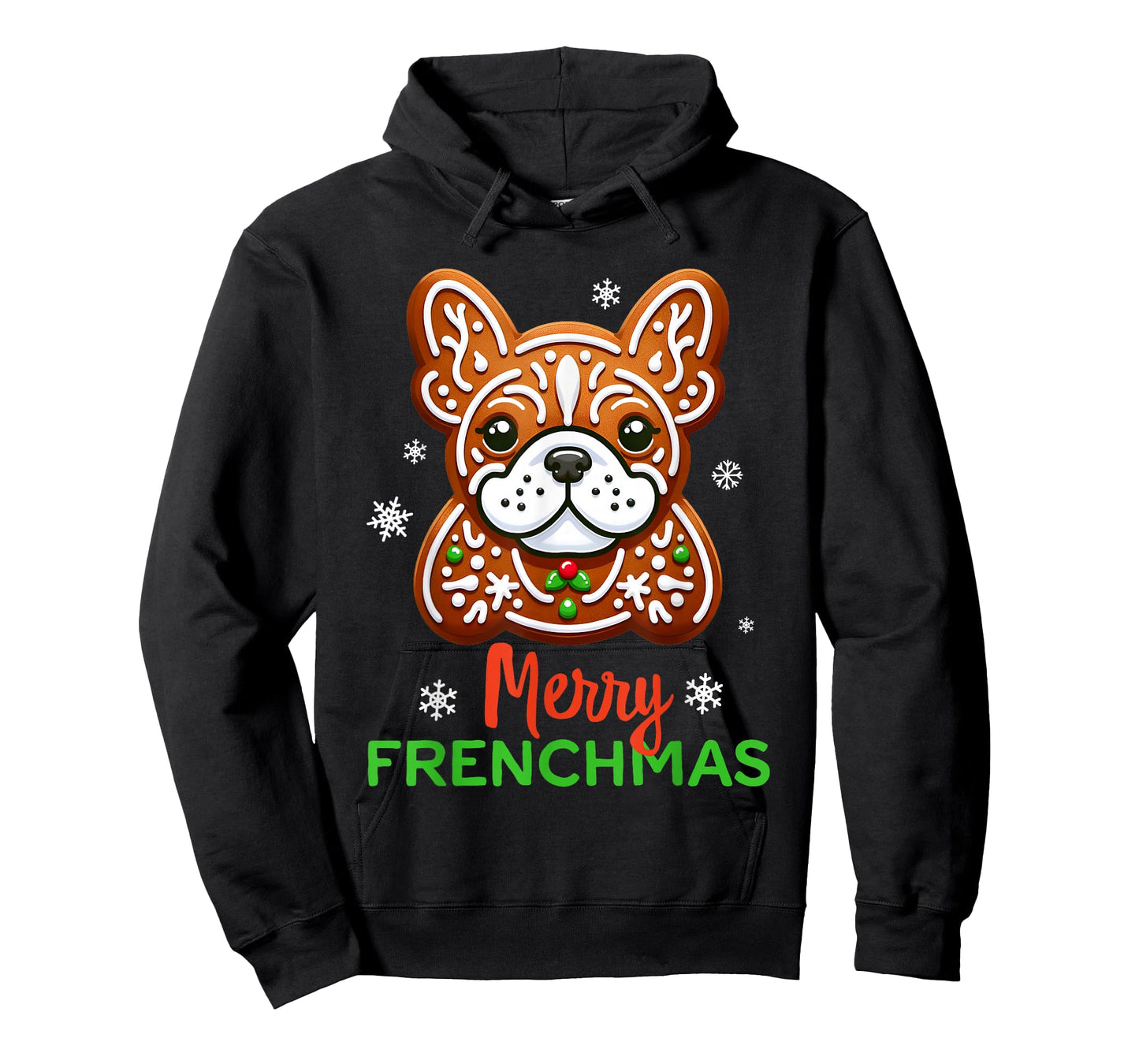 Merry Frenchmas Xmas Cookie Crew French Bulldog Christmas T-Shirt