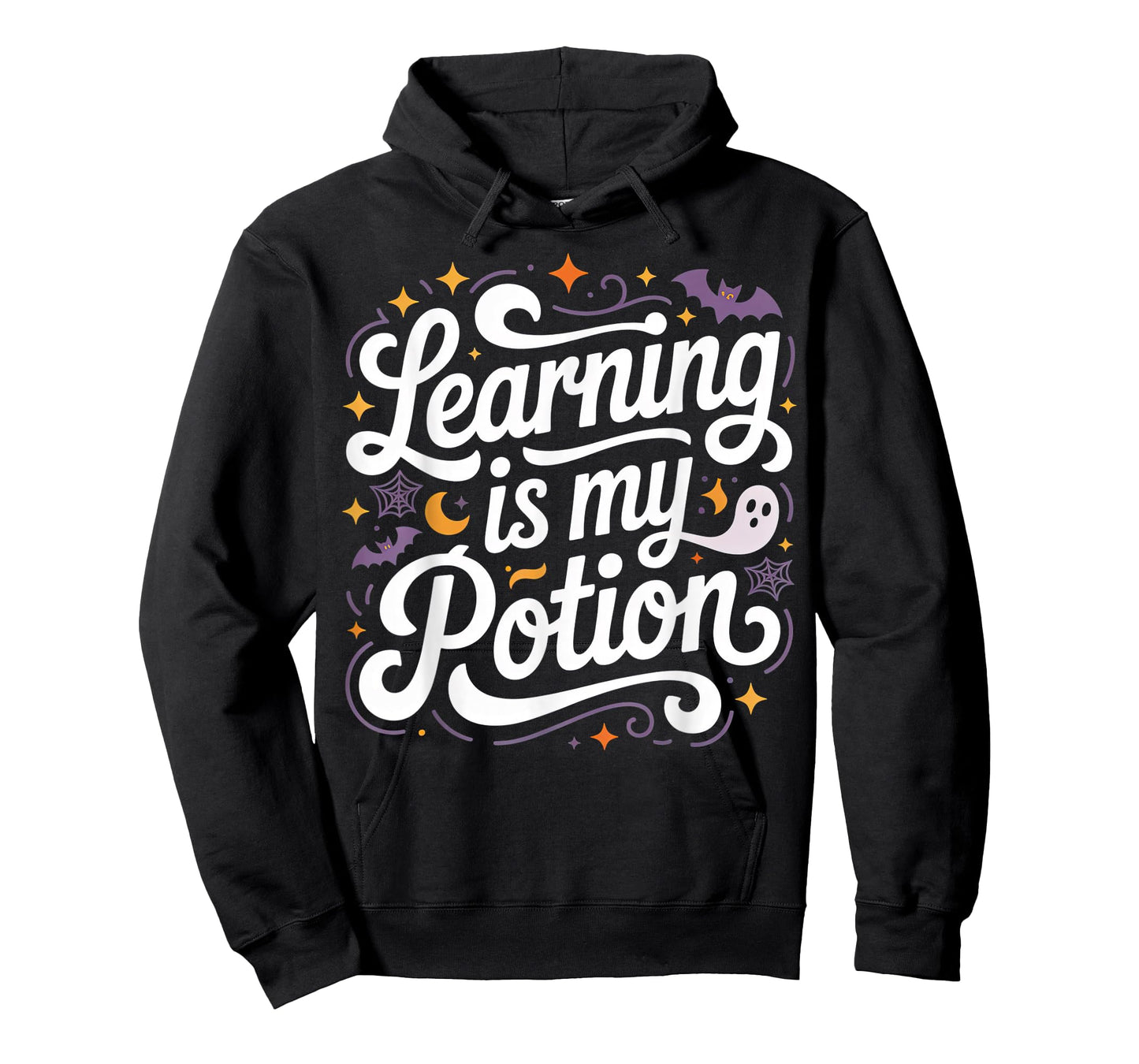 Cute Retro Text Quote Halloween Learning is My Potion T-Shirt