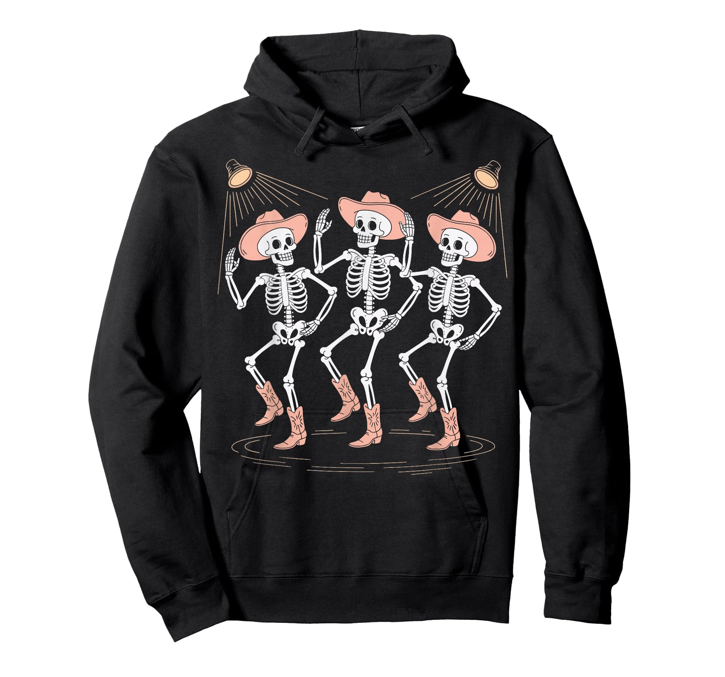 Skeleton Line Dance Halloween Western T-Shirt