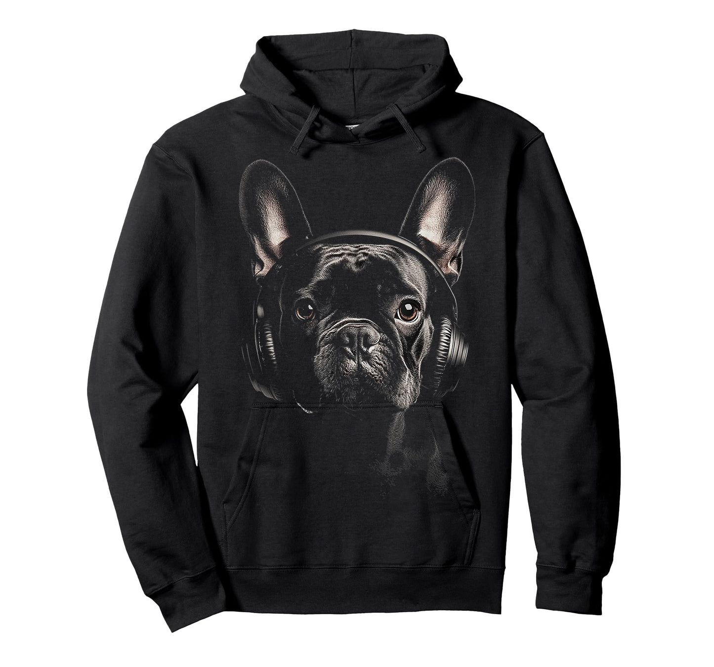 French Bulldog Dog Pet Art Music Headphone French Bulldog T-Shirt for Men Women Kids