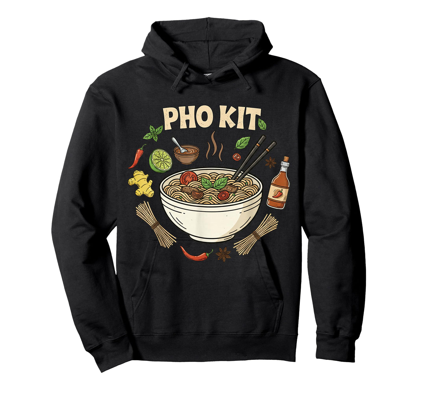 Pho Kit Ingredients - Asian Vietnamese Noodle Soup T-Shirt