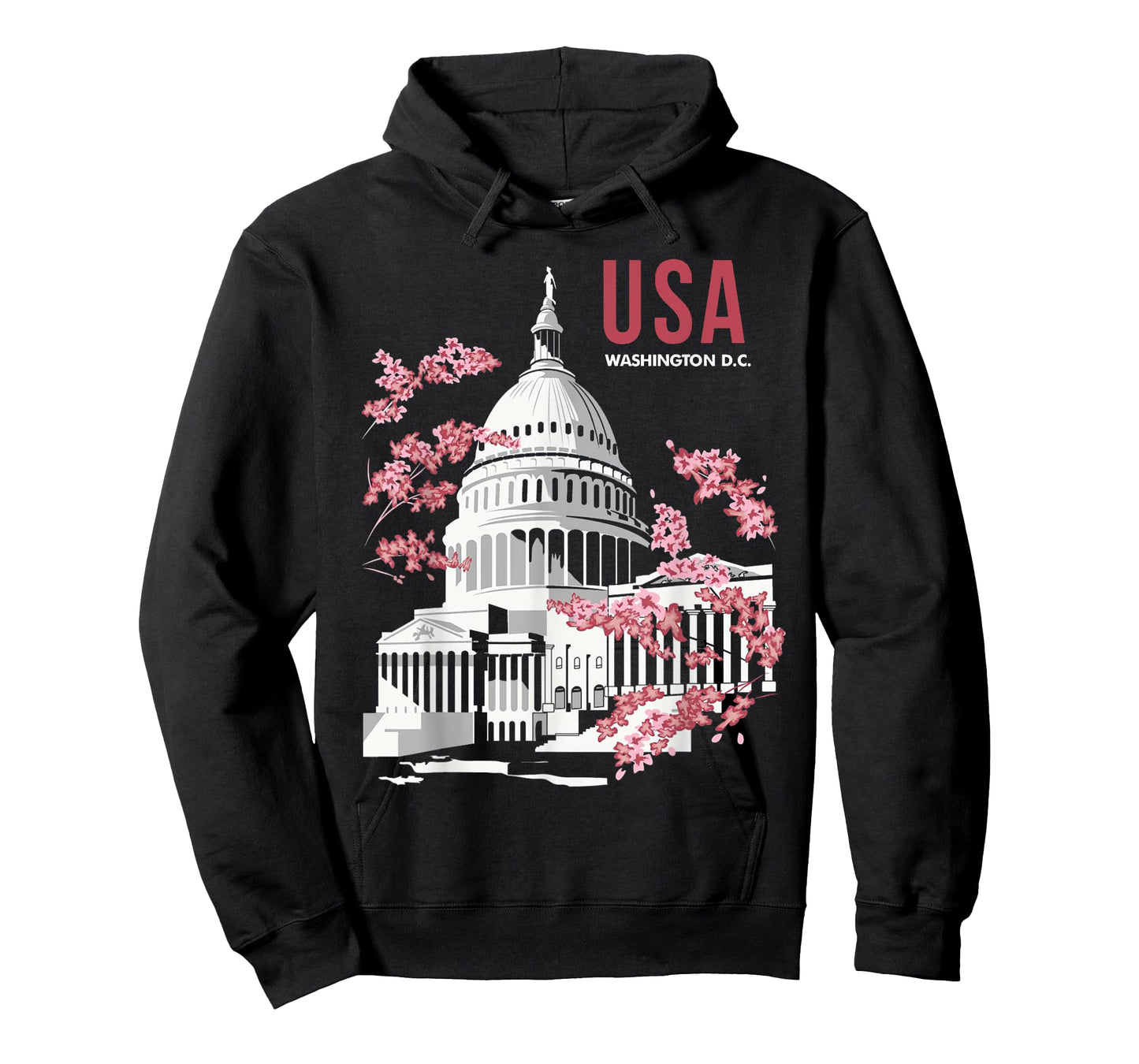 US Capitol Building Washington DC Cherry Blossoms T-Shirt